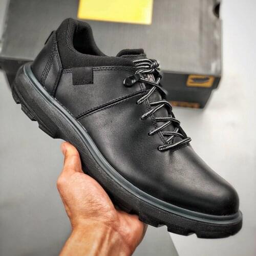 Mens leather shoes soft leather breathable business casual top layer cowhide breathable lace-up spring and summer ankle boots