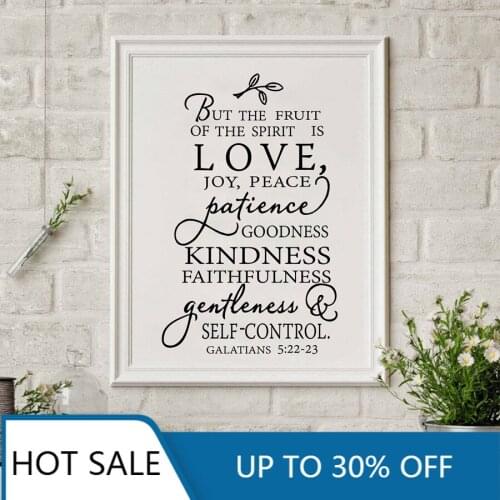 Fruit Of The Spirit Christian Wall Art Canvas Painting Posters Prints Wall Decor Picture Love Joy Peace Aesthetic Home Decoratio