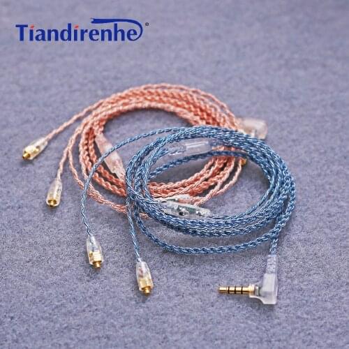 New Headest Cord Cable for Shure SE215 SE425 SE535 SE846 Replacement MMCX Cable Earphone line Cables with Mic for iphone Samsung