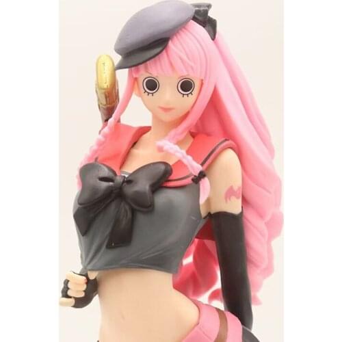One Piece Flag Diamond Ship Perhona Figure Models 25cm PVC Boxed Toys