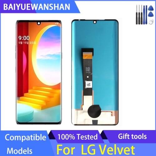Original For LG Velvet LCD Display Touch Screen Digitizer Assembly Replacement Part