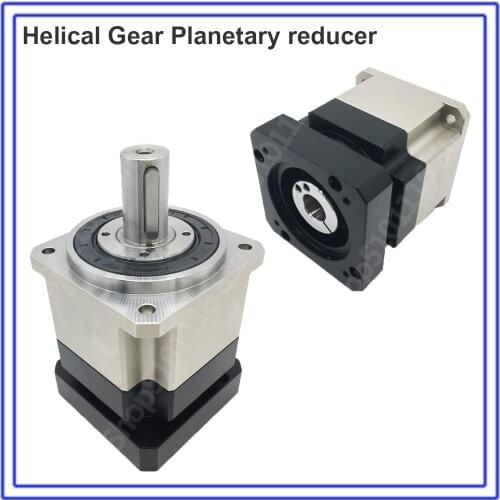 100:1 Helical Gear Planetary Ratio 100 Reducer Gearbox 19mm 6000rpm for 90mm 750W 1KW AC Servo Motor Robot