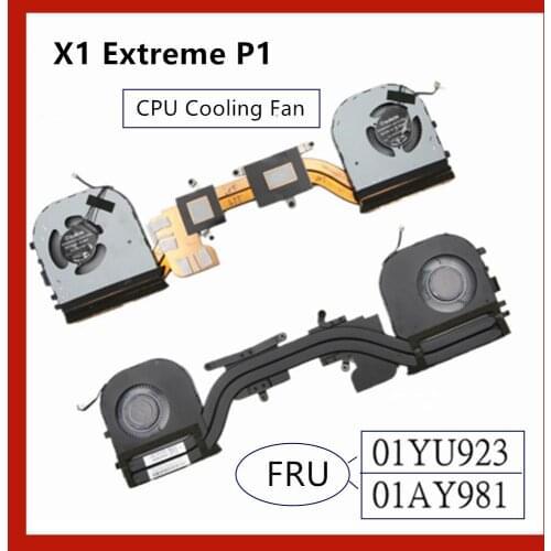 New Original Laptop/Notebook CPU/GPU cooling Radiator Heatsink&Fan for Lenovo thinkpad X1 Extreme P1 01YU923