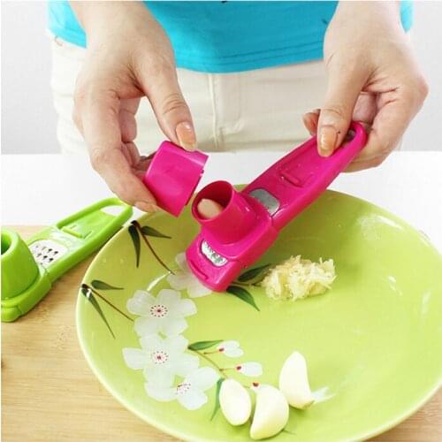 Garlic Press Ginger Cutter color random Kicthen Tools pounding ground garlic