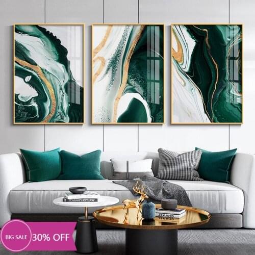 Christmas Decoration Canvas Painting Posters Marble Agate Emeralds Wall Art Picture for Living Room Decoration Home Deco