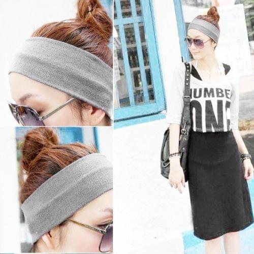 Sports Headband Soft Solid Color Stretch Headbands Yoga Softball Sports Hair Band Wrap Sweatband Head Hot Wide Sweet Headband