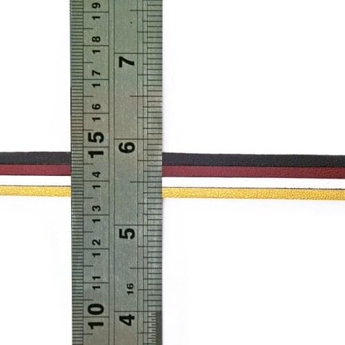 Mixed color 10M 3mm Flat Faux Suede Korean Velvet Leather Cord string Rope Thread Jewelry Findings CN-FXU004-01