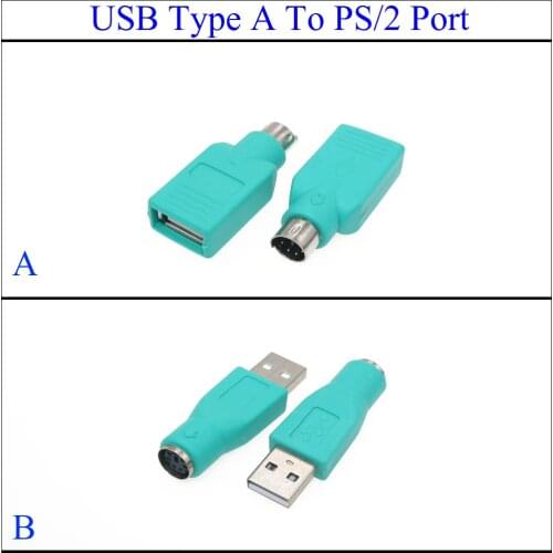 YuXi New Arrival 1PCS USB to for PS2 PS/2 Male Female Adapter Converter keyboard Mouse Mice Computer PC High Quality