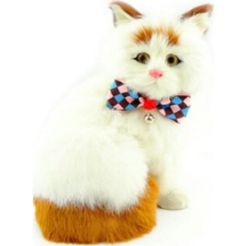 1Pcs Adjustable Kawaii Dog Cat Pet Bow Tie with Bells Cute Puppy Kitten Necktie Collar Accessories Drop Shipping