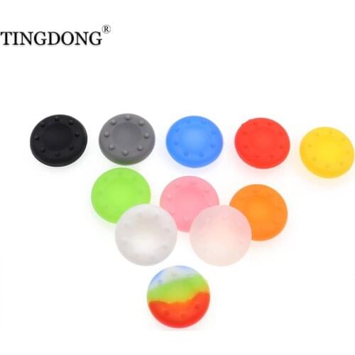 10PCS Thumb Stick Grips Caps For PS4 Pro Slim Silicone Analog Thumbstick Grips Cover For Xbox PS3 PS4 PS5 Accessories