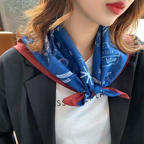 2021 new spring ladies square scarf high quality pure cotton fashion scarf headscarves beach sunscreen bag headscarves 70cm * 70