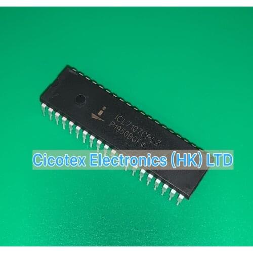 5pcs/lot ICL7107CPLZ DIP40 ICL 7107 CPLZ IC DISPLAY DRIVER 3.5DIGIT 40DIP ICL7107-CPLZ 7107CPLZ