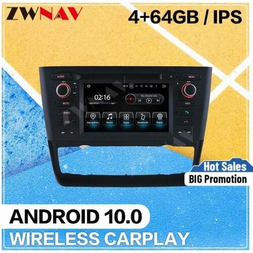 64G Car Multimedia Player Android 10.0 screen For BMW E81 1 Series 2004-2019 car gps navi dvd audio radio auto stereo head unit