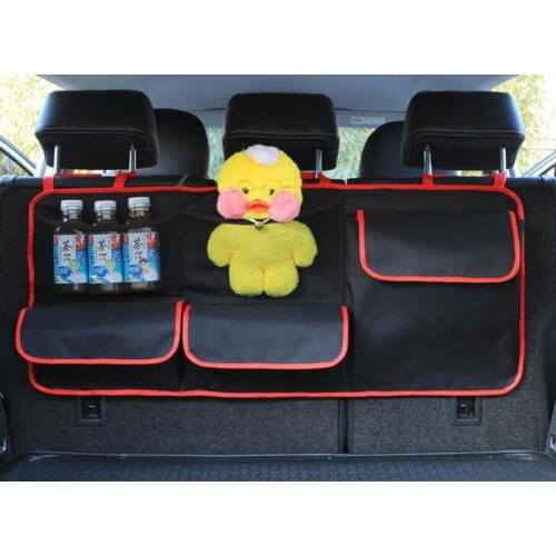 Car Organizer Trunk Backseat Adjustable Storage Bag Net High Capacity Multi-use Oxford Back Seat Bag