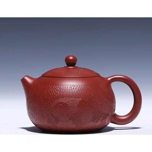 Kung fu tea set manufacturer wholesale custom yixing are recommended by pure manual panlong xi shi zisha teapot