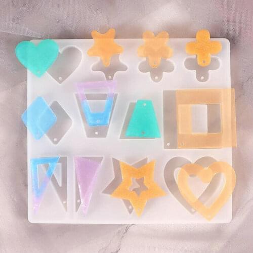 DIY Mini Comb Pendant Silicone Mold Epoxy Resin Fashion Jewelry Fillings Accessory Charms Handmade Irregular Stud Earrings Craft