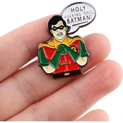 DZ103 Robin Enamel Pins Brooches Women Fashion Lapel Backpack Bags Badge Jewelry