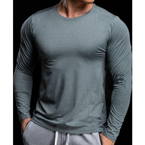 Fitness T-Shirts Compression Rashguard Mma Tshirts Workout Quick Dry Fit Sport Gym Clothing Running Long Sleeve T Shirt Men 2021