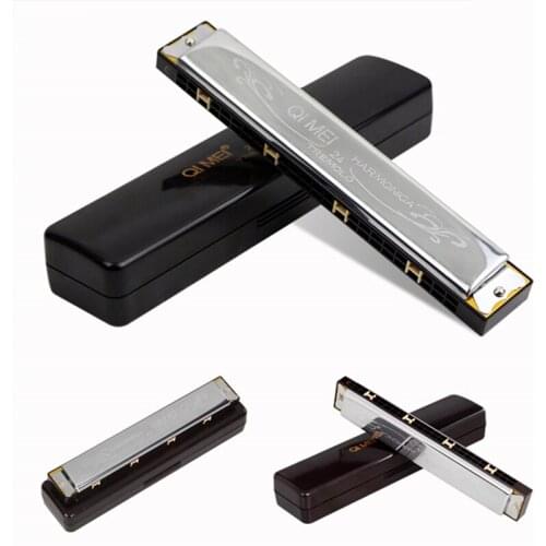 24 Holes Tremolo Harmonica C Key Mouth Ogan Gaita De Boca Harmonica Musical Instruments Mouth Ogan COLORED Harmonica Mouth Ogan