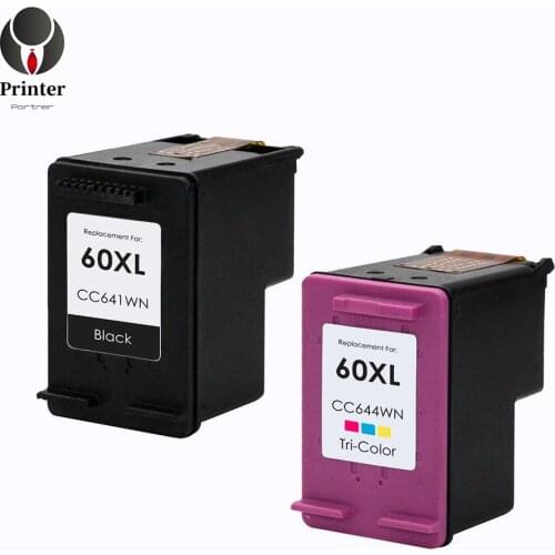 Printer-Partner ink cartridge 60 compatible for photosmart C4780 C4783 C4795 C4799 D110a F2400 deskjet D1660 D1663 D2530 D2545