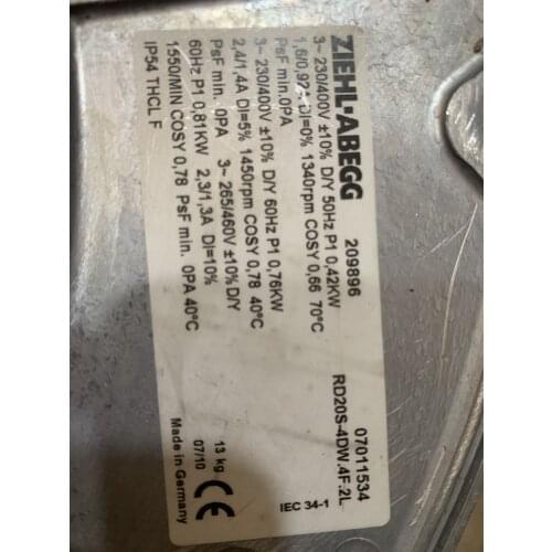 German RD20S - 4 dw. 4 f. 2 l inverter dedicated fan