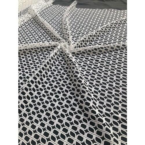 Nigerian Lace Fabric 2021 High Quality Lace Water Soluble Embroidered Fashion White Soft Lace Fabric Lace Fabric 5 Yards