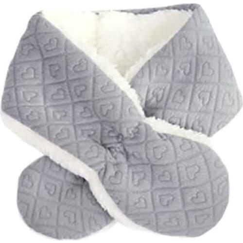 New Childrens Winter Baby Clothes Keep Warm Scarf Kid Heart Shape Pattern Baby Scarf Neck With Velvet Thickening Warmer Snood