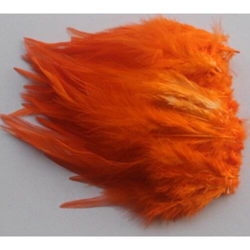 Wholesale 20pcs Orange Natural Cock Feather 4-6 inch/10-15 cm Stage Performances Wedding Home Decoration