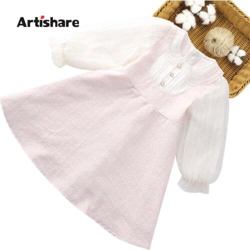 Girl Dress Plaid Pattern Party Girl Dress Casual Style Children Dresses Spring Autumn Costume For Girls 6 8 10 12 14