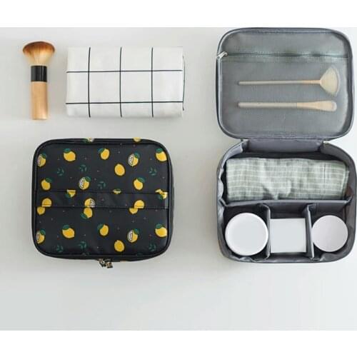 Portable Cosmetic Bag Bathroom Waterproof Toiletries Perfume Storage Pouch Women Jewelry Purse Make-up Handbag Travel Organizer