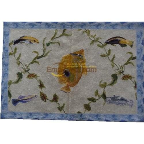 Hand-woven Plain Carpet Full Width Design Needle Point Hand-woven Carpet Handmade Museum Wool Knitting Carpets