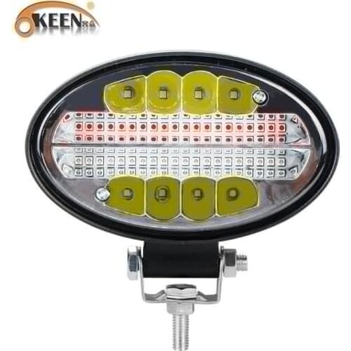 OKEEN Car 144W LED Light Bar Spot Flood Beams For 4X4 Offroad Trucks Motorcycle Fog Lamp 12V 24V Driving Work External Lights