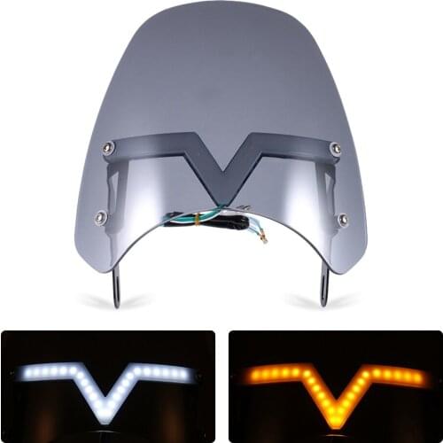 Motorcycle Universal windshield Clamp-On Variable Windscreen Spoiler Extension For R 1200GS F800GS For Tmax For BMW For Yamaha