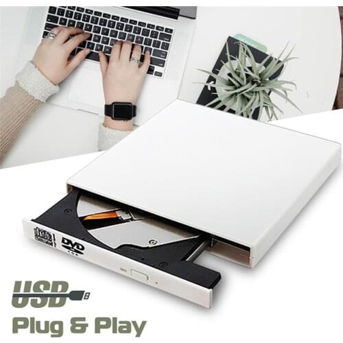 External Optical Drive DVD ROM CD RW USB 2.0 CD/DVD Player Combo Reader Write Portatil for Laptop Computer Windows7/8/10