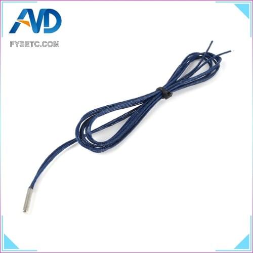 PT1000 Probe 4mm * 30mm RTD 1m-wire Platinum Thermal Resistance Sensor For 3D Printer E3D Volcano/ V6 Heater Block