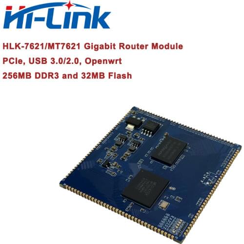 10/100/1000Mbps MT7621 Gigabit Router Module Openwrt HLK-7621