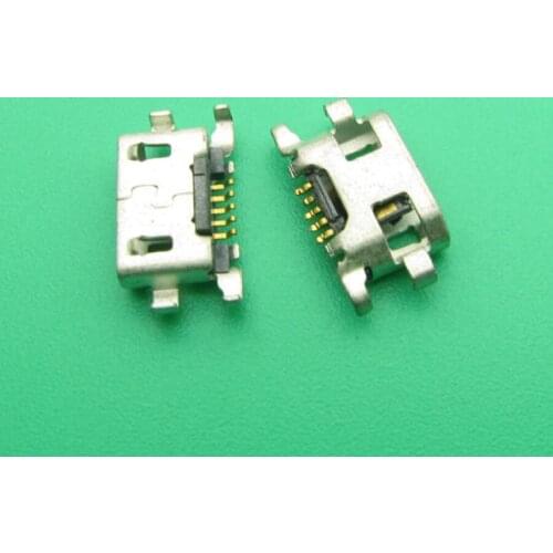 100pcs for Alcatel One Touch 4015 4032 4033 5050X 5050Y 6012 6012D 6035R 7050Y Pop S9 micro USB type-B Charge jack Connector