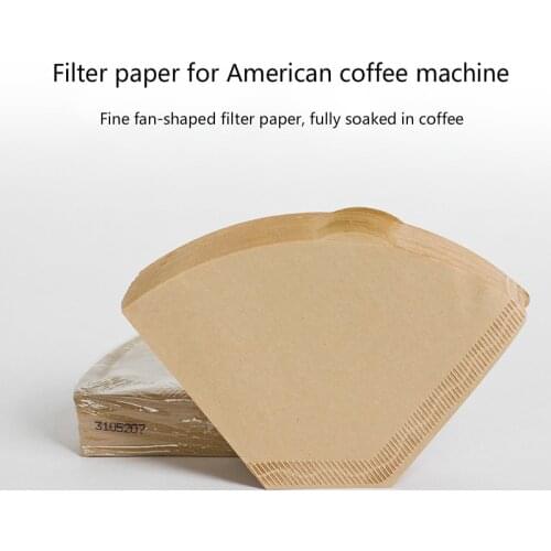 100 pieces / bag original wooden hand-held drip filter paper filter espresso filter packaging tea filter bag filter