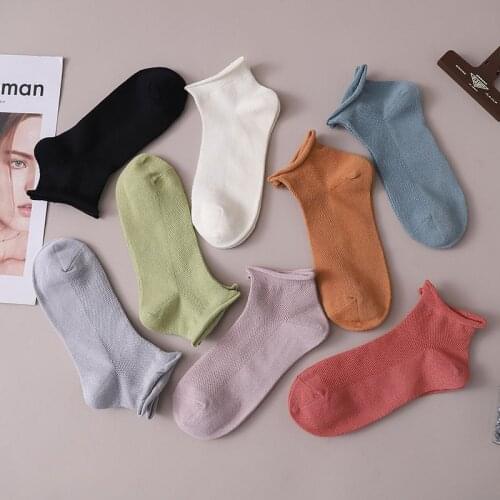 3 Pairs Women Happy Ruffle Frilly Socks Black White Cute Autumn Winter Trendy Socks Solid color Soft Cotton Girl Socks