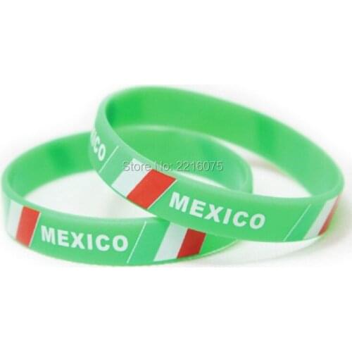 300pcs Mexico wristband silicone bracelets free shipping by DHL express