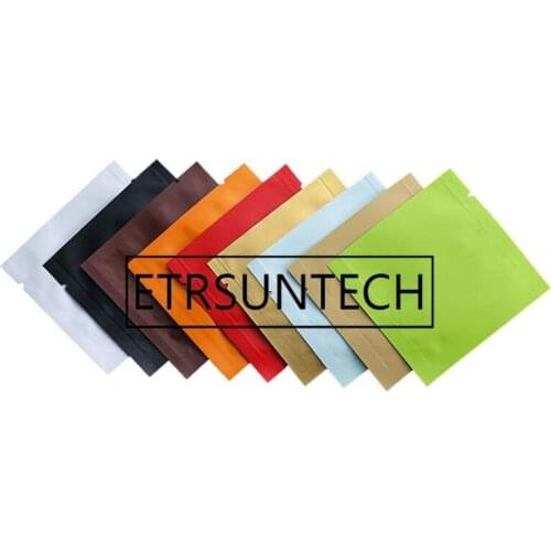 3000pcs/lot Colorful Matte Tea Packaging Bag Small Aluminum Foil bag 8cmx8cm Factory wholesale