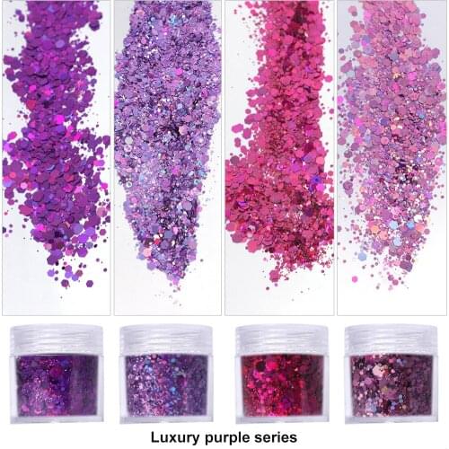 4 Box/Set Colorful Eye Shadow Mixed Neon Powder Eyeshadow Nail Art Matte Glitter Easy To Wear Cosmetic Makeup TSLM1
