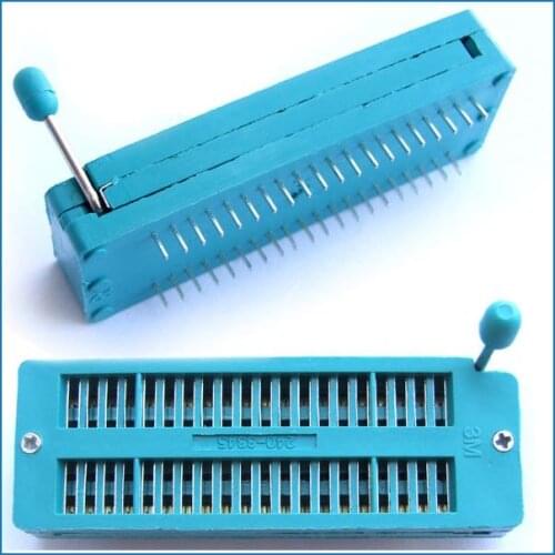 5PCS 2 X 40pin Socket IC Programmer Chip Test Universal ZIF Socket