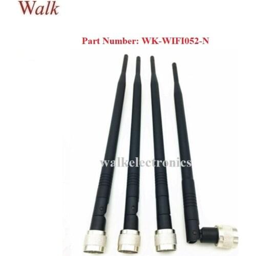 7.0dbi high gain N male WiFi Antenna foldable 2.4GHz blue tooth rubber stubby antenna