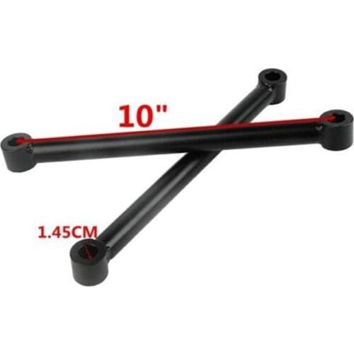 Black 10 Inch Lowering Kit Steel Rigid Struts Hardtail Shocks for Harley