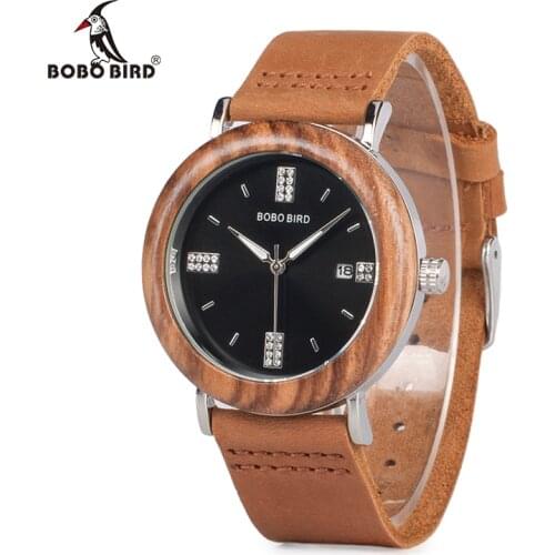 BOBO BIRD Timepieces Wooden Watches For Men and Women Quartz Wristwatches relogio feminino C-O28 DROP SHIPPING