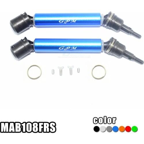 GPM STEEL+ALUMINIUM FRONT/REAR CVD DRIVE SHAFT for 1/10 4WD ARRMA BIG ROCK CREW CAB 4X4 3S BLX-AR102711 RC Upgrade