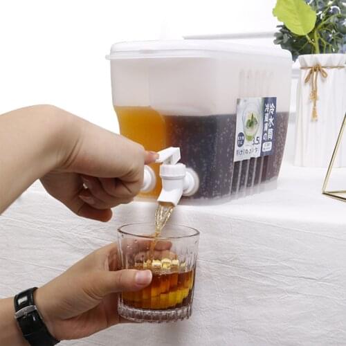 Curling Water Pot Jug Cold Kettle Large Capacity Plastic For Kitchen Dining Room And Bar Summer Wide Mouth Fruit Teapot