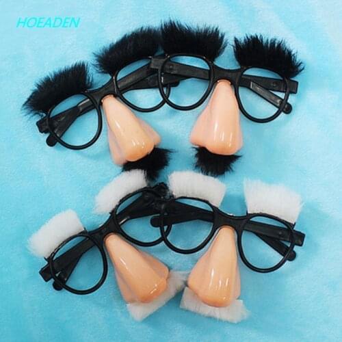 Halloween Disguise Glasses And Mustache Funny Adult Big Nose Festival Supplies