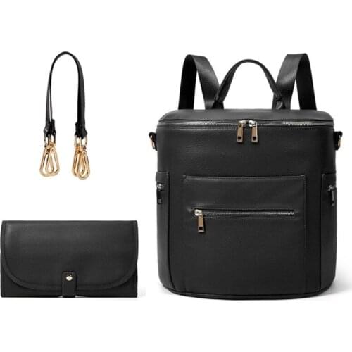 Multifunction Mother-baby Handbag Backpack Diaper Bags Fashion Travel Waterproof Nappy Maternity Bag Large Capacity H9ED